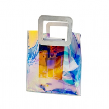 PVC holographic handbag